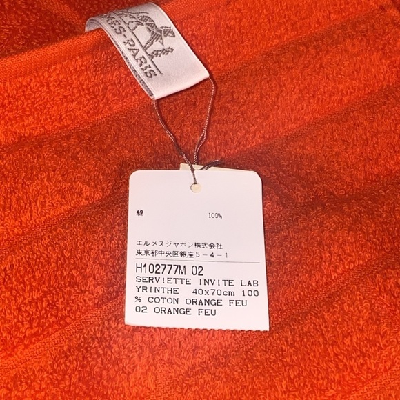 Hermes Face towel new 
Orange - Picture 2 of 4
